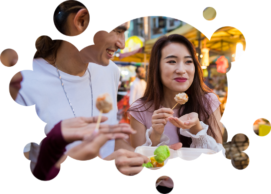 Young-woman-street-food